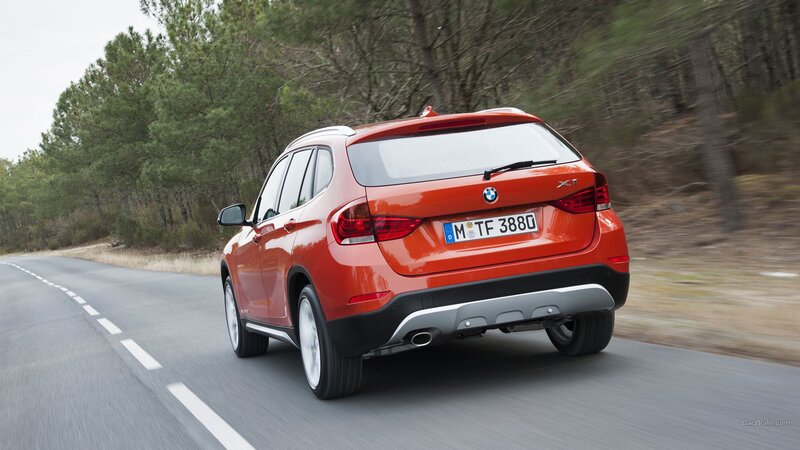 Orange BMW X1 Car — Red
