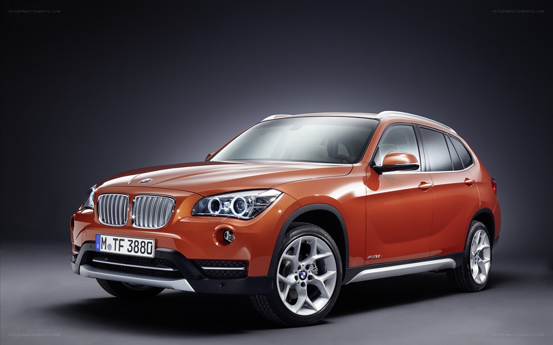 Orange BMW X1 SUV