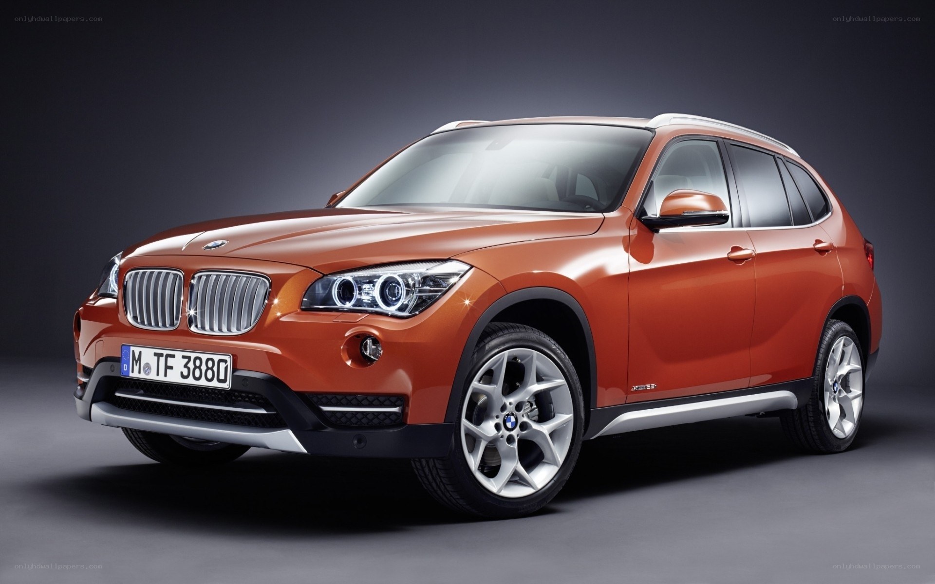 Orange BMW X1 SUV