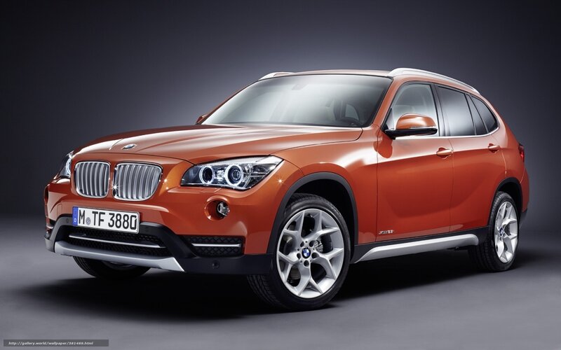 Orange BMW X1 SUV