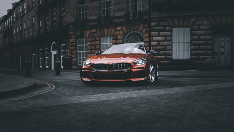Orange Bmw Z4 Car