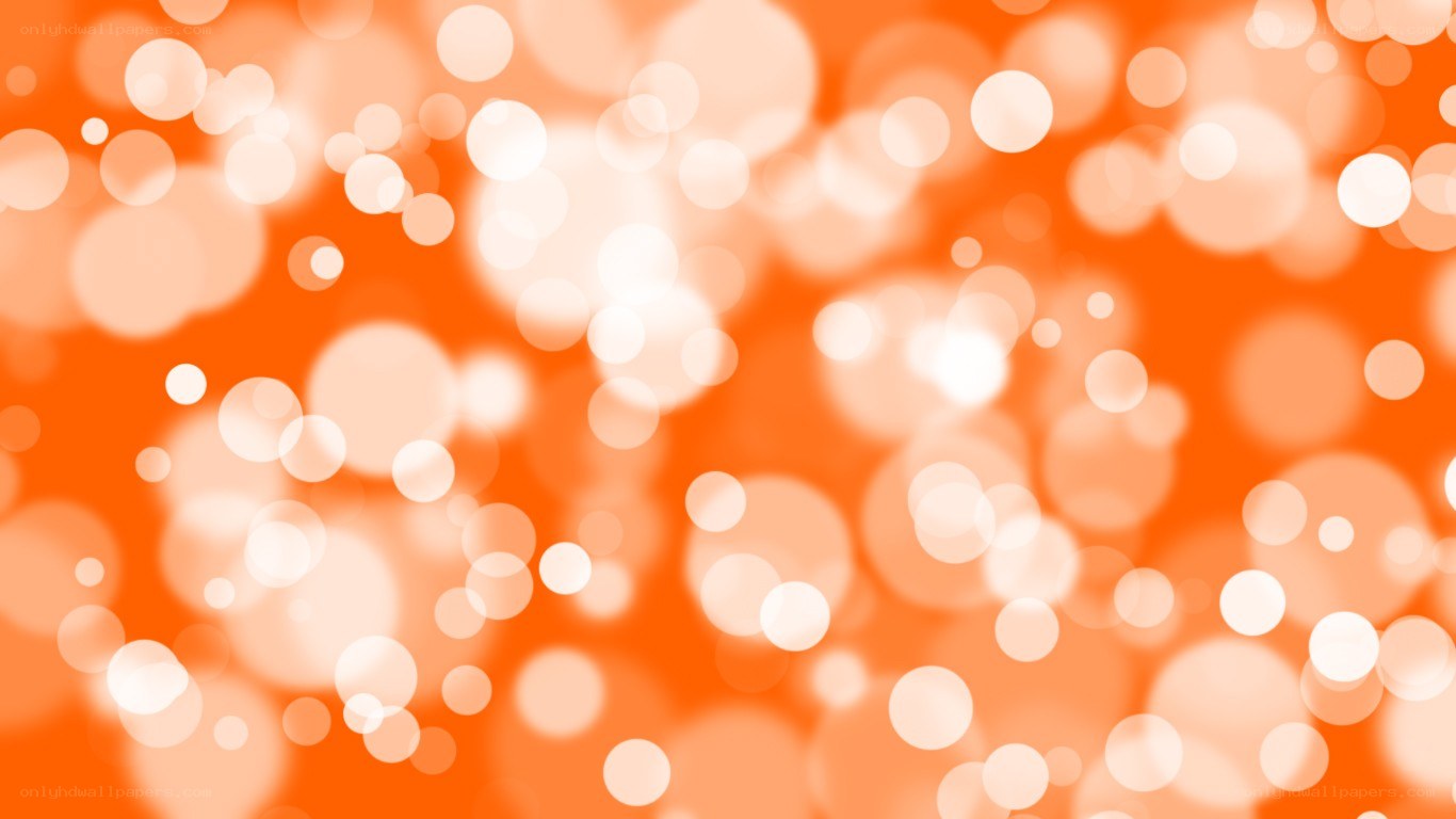 orange bokeh background