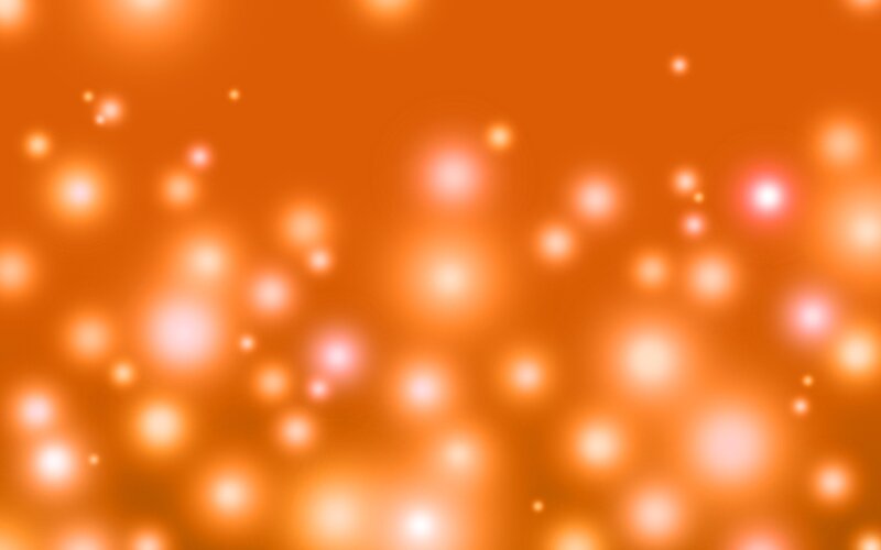 orange bokeh lights