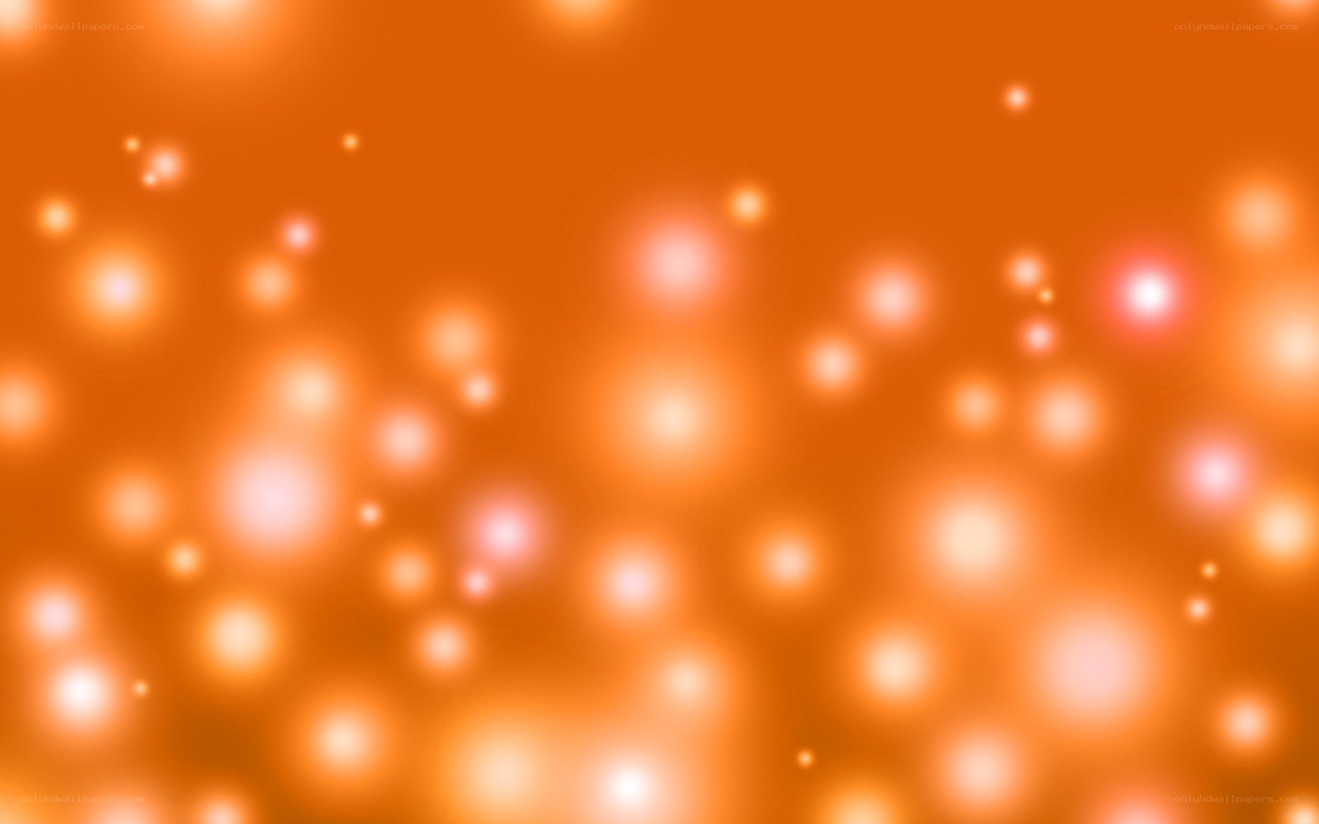 orange bokeh lights background