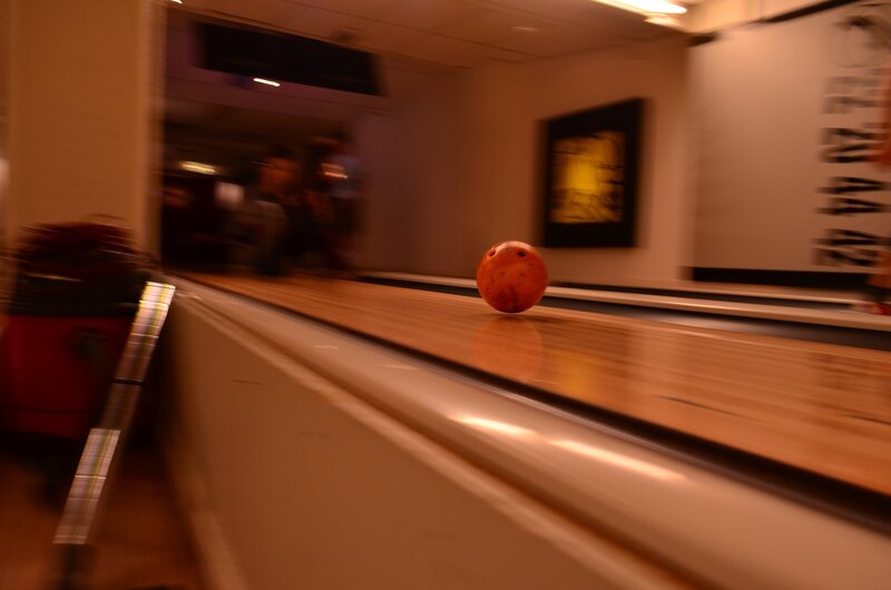Orange Bowling Ball