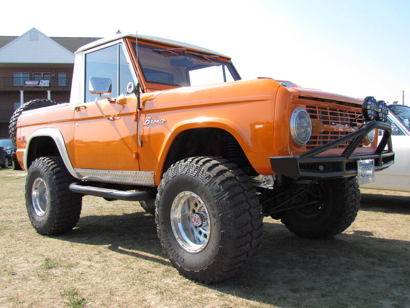 Orange Bronco Truck