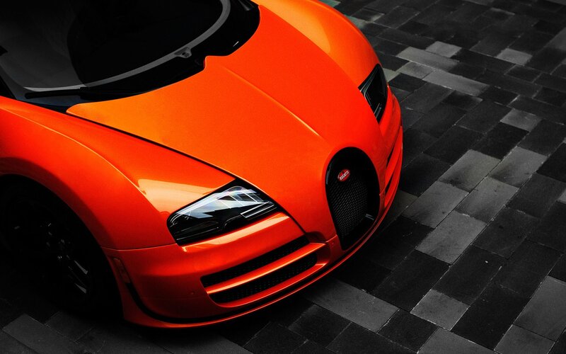 orange bugatti veyron