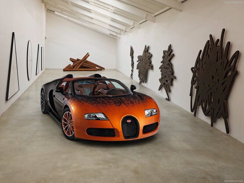 Orange Bugatti Veyron — Modern, Photograph, Art Sculptures