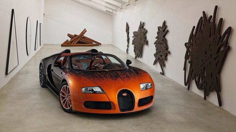 Orange Bugatti Veyron — Modern, Photograph