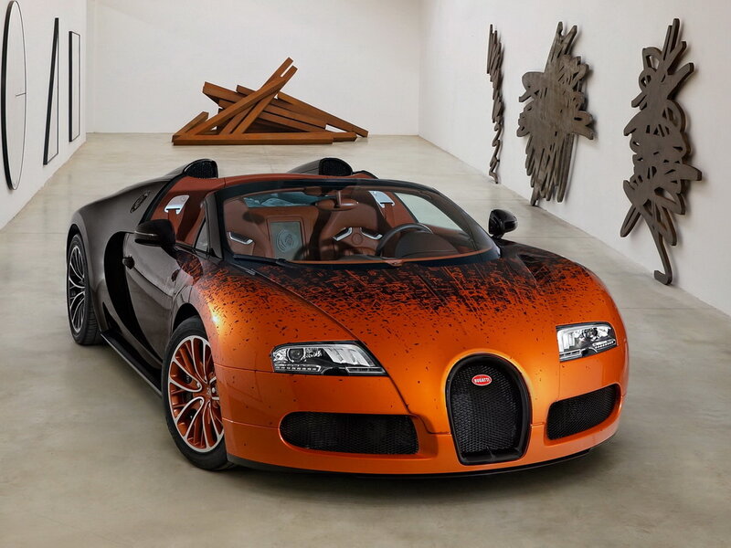 Orange Bugatti Veyron — Modern