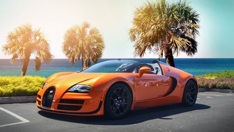 Orange Bugatti Veyron — Serene