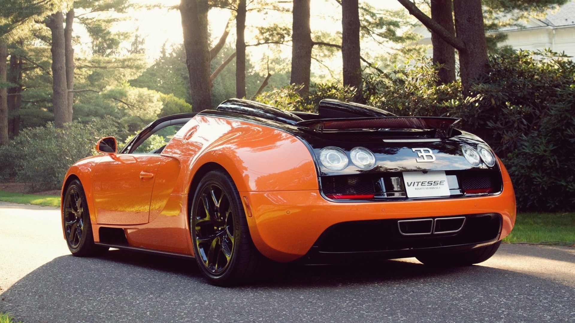 orange Bugatti Vitesse convertible