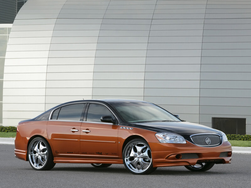 Orange Buick Lucerne sedan