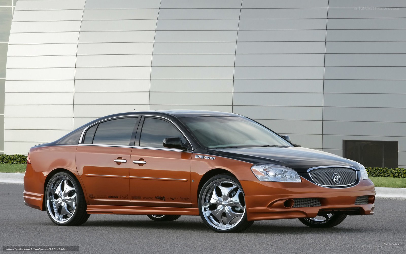 orange buick sedan