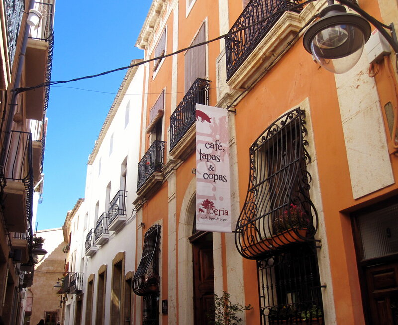 Orange Building with Sign