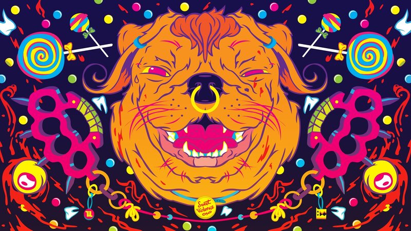Orange Bulldog Head
