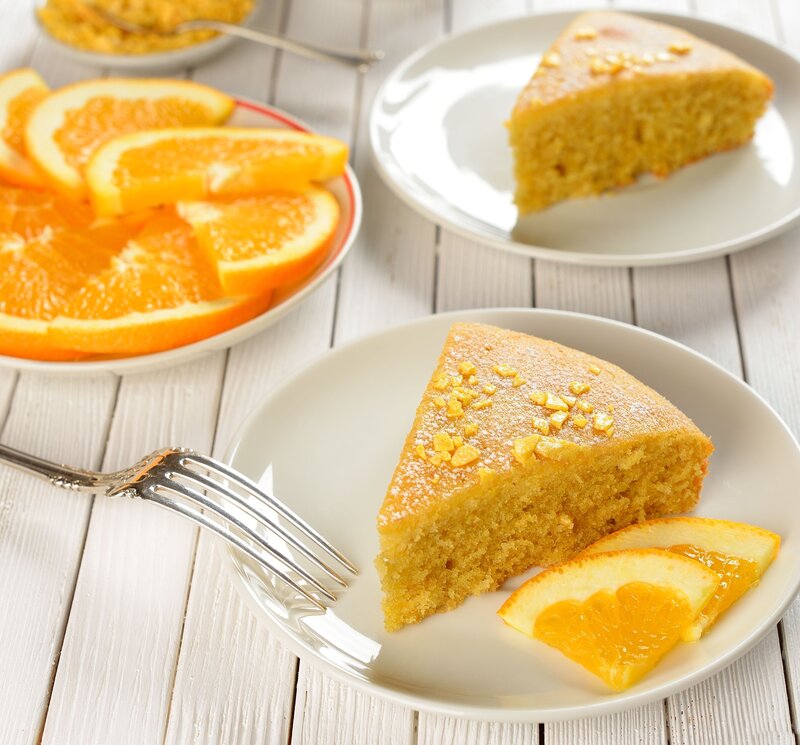 Orange Cake Slice