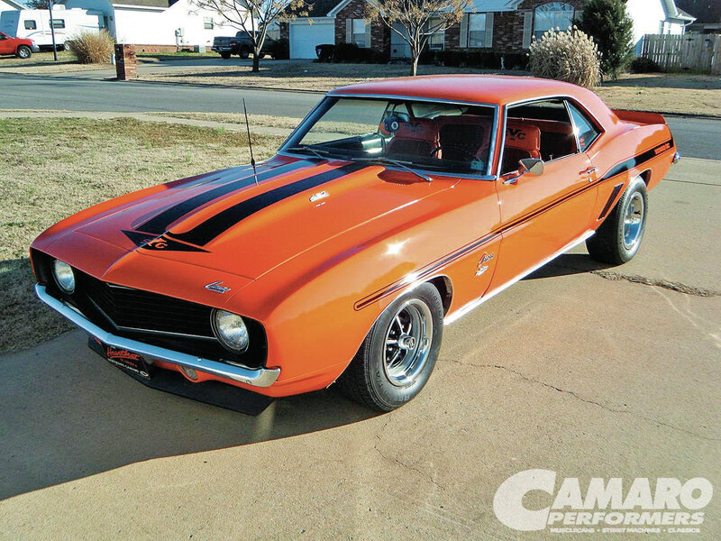 Orange Camaro Car — Calm, Afternoon, Photograph