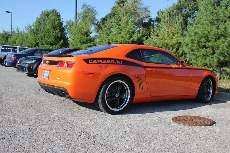 Orange Camaro Car — Calm, Afternoon