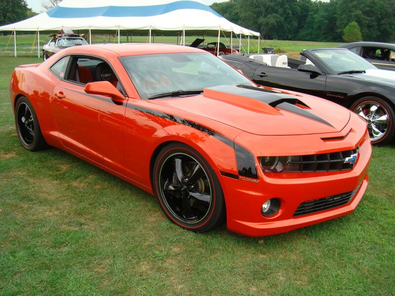 Orange Camaro Car — Outdoor