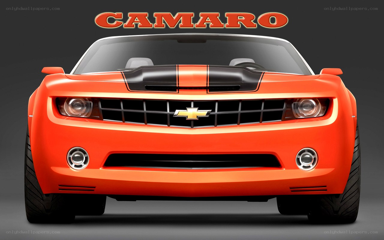 Orange Camaro concept car