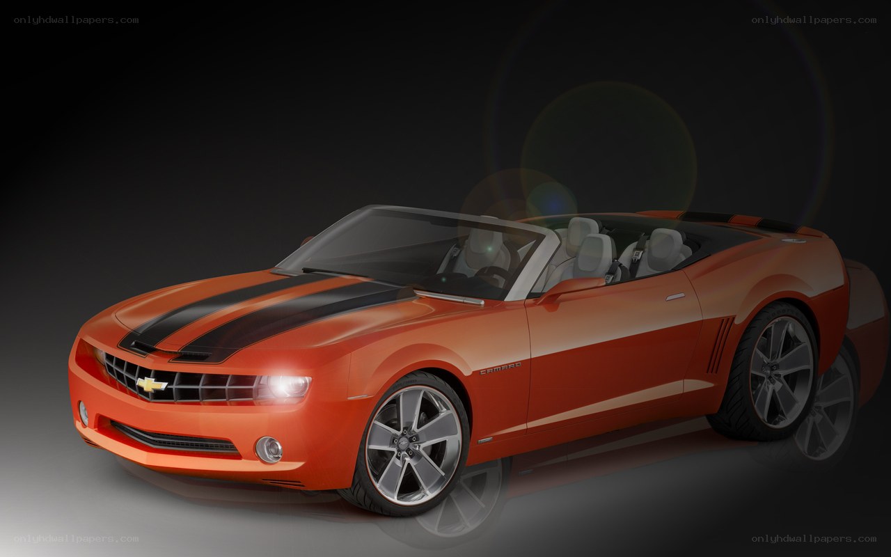 Orange Camaro Convertible