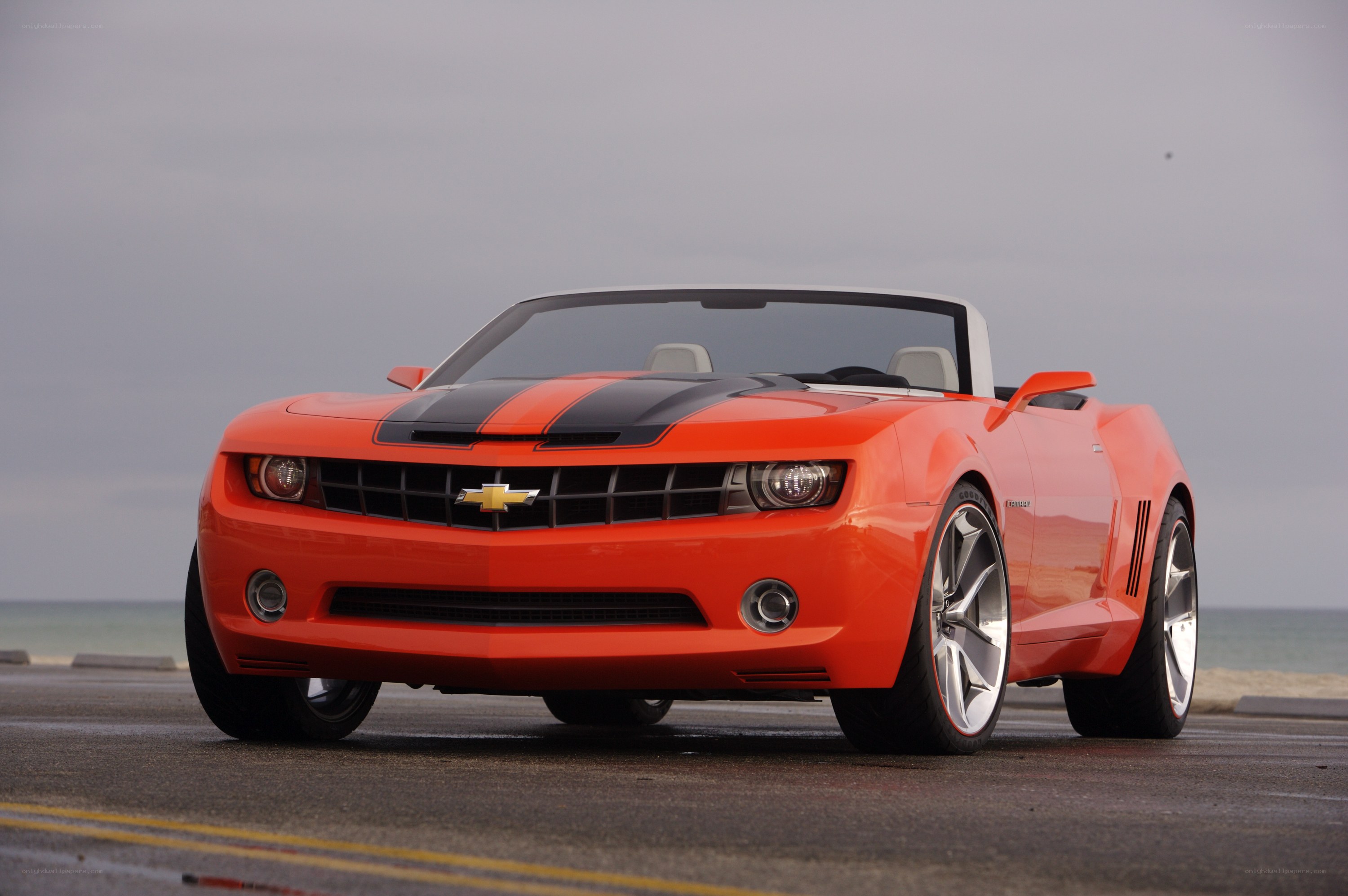 Orange Camaro Convertible