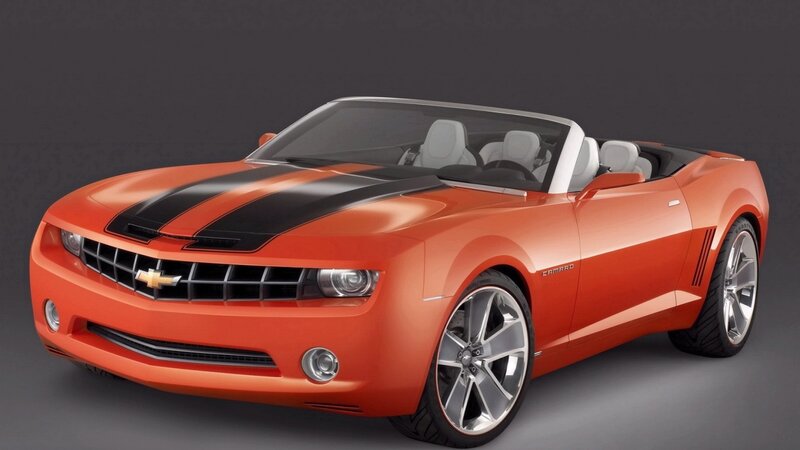 Orange Camaro Convertible Concept