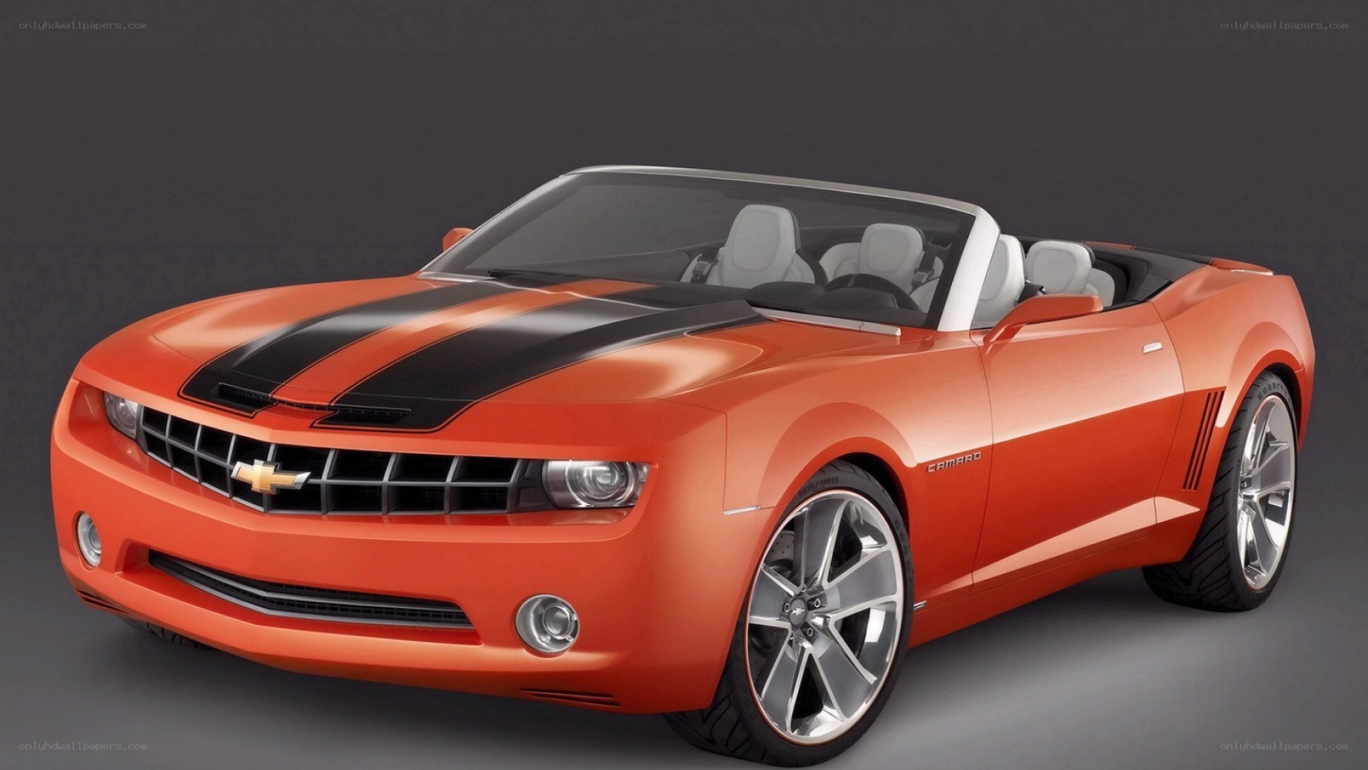 Orange Camaro Convertible Concept