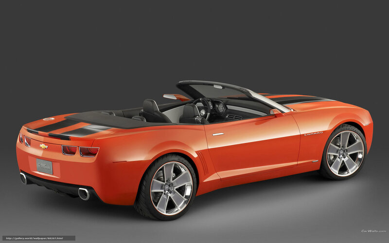 Orange Camaro Convertible Concept