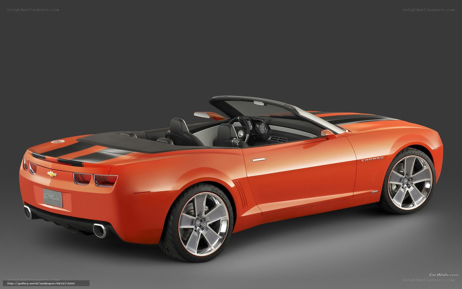 Orange Camaro Convertible Concept