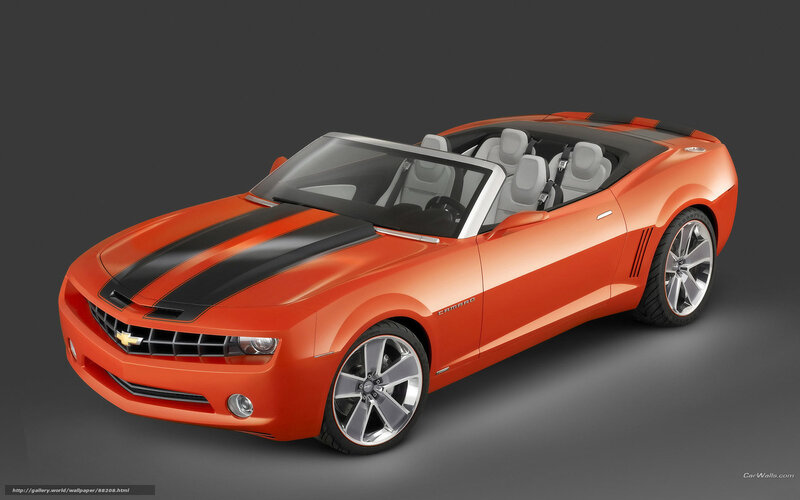 Orange Camaro Convertible — Dynamic