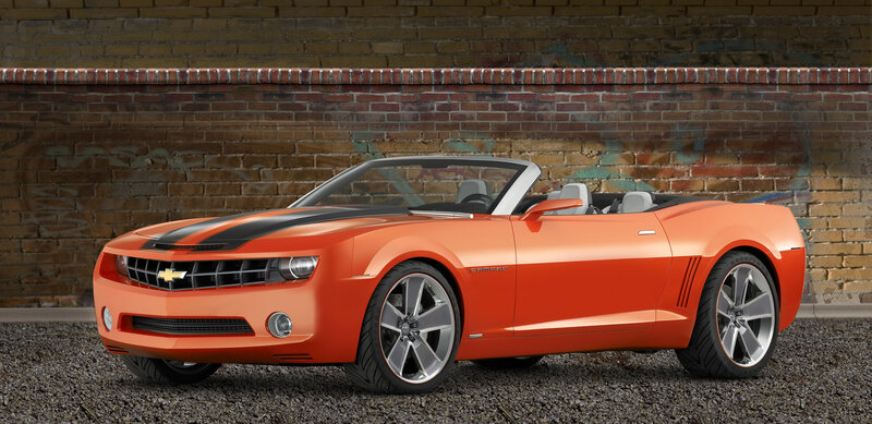Orange Camaro Convertible — Urban