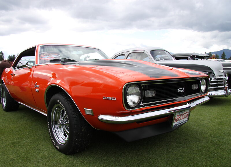 Orange Camaro Muscle Car
