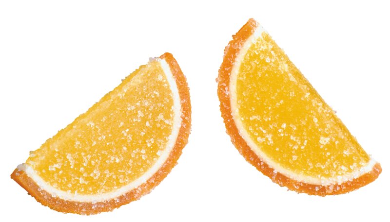 orange candy slices
