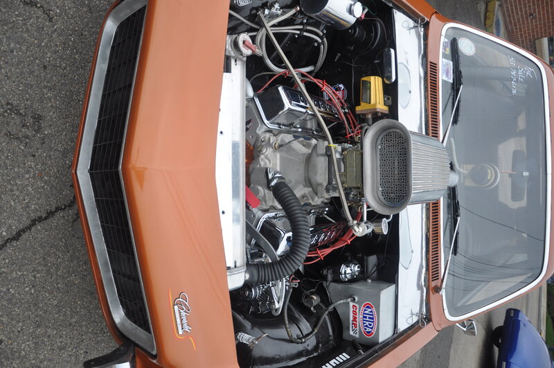 Orange Car Engine — Mechanical, Photograph