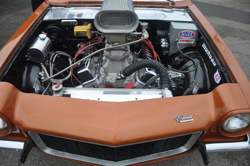 Orange Car Engine — Mechanical