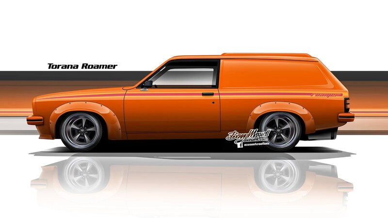 Orange Car on Reflective Surface