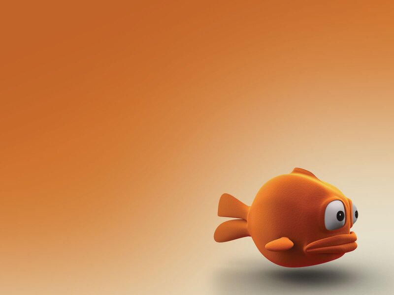 Orange Cartoon Fish
