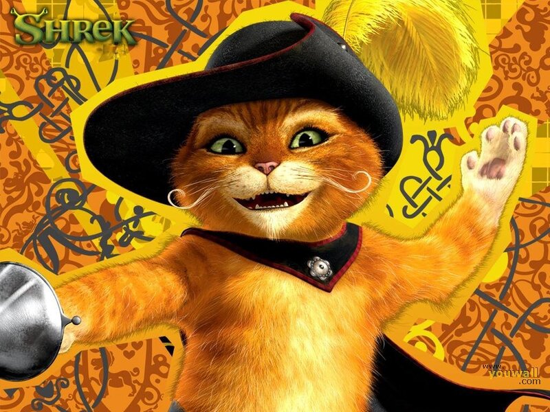 Orange Cat in Hat — Playful, 3d Render, Sword