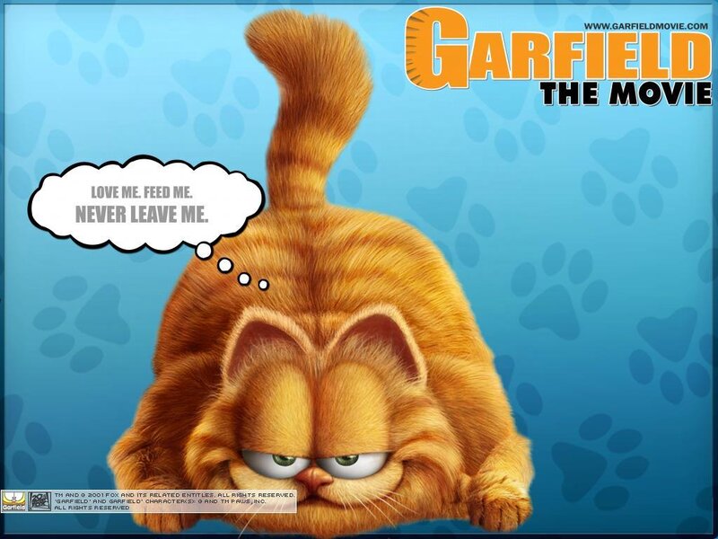 Orange Cat Lying Down — Blue