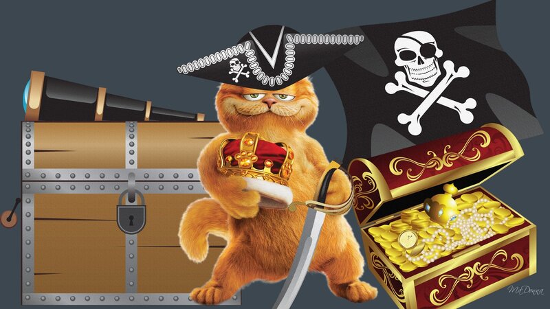 Orange Cat Pirate