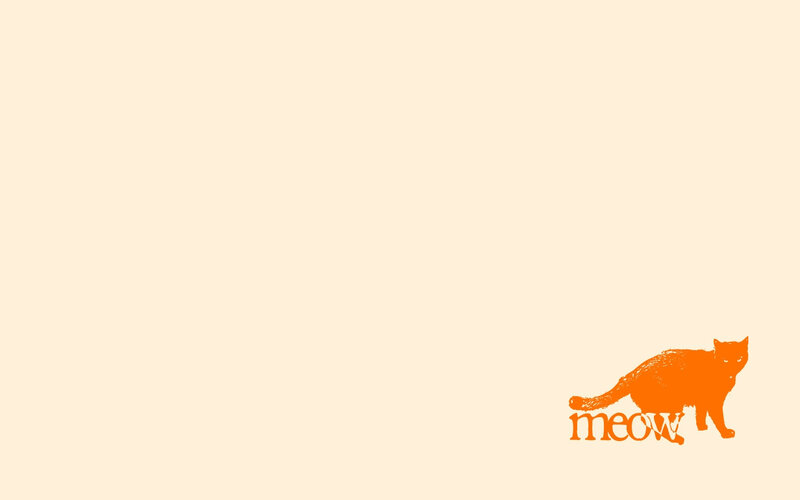 orange cat silhouette
