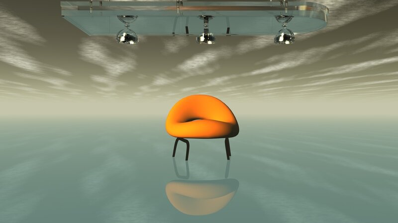 Orange Chair in Void