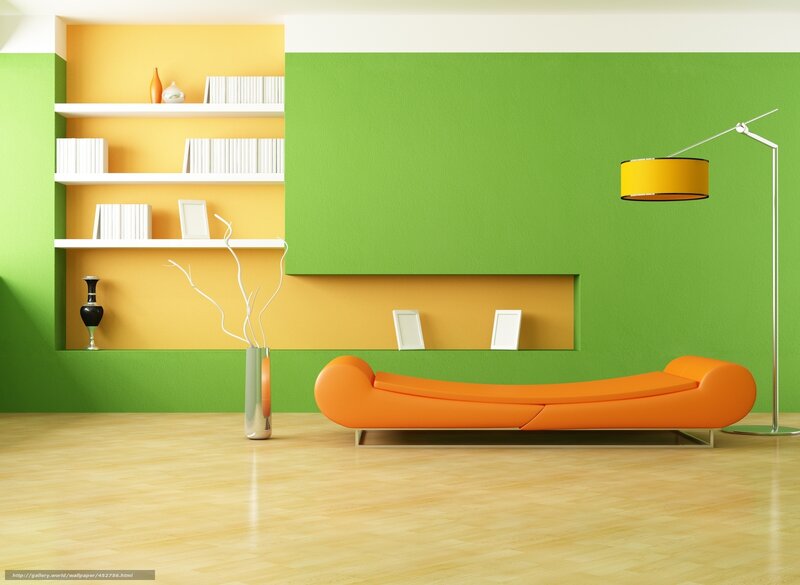 Orange Chaise Lounge — Green
