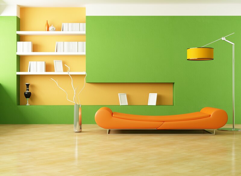 Orange Chaise Lounge