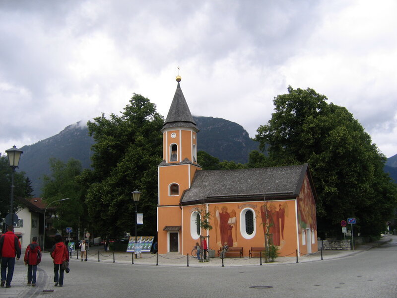 Orange Chapel with Mural