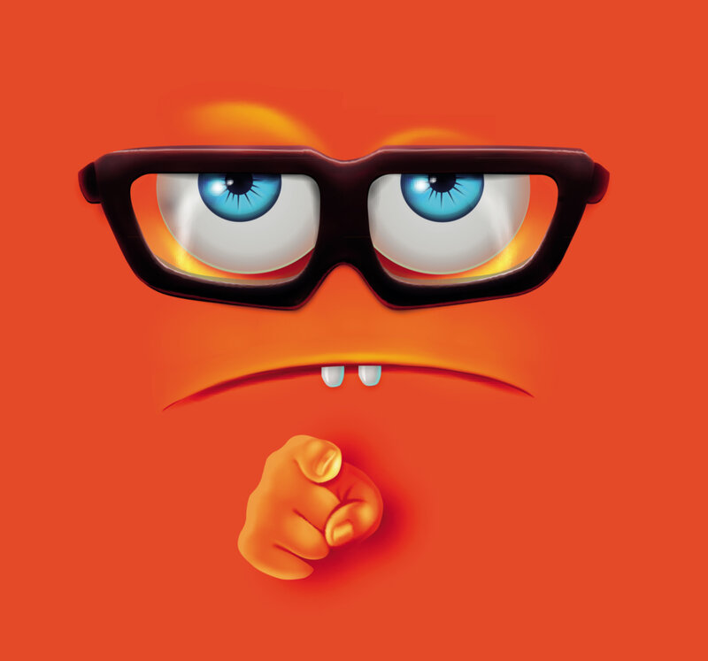 Orange Character Face