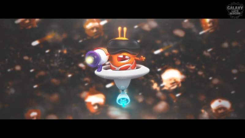 Orange Character in Spaceship