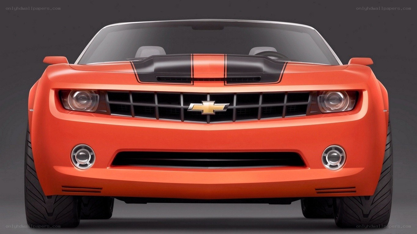 Orange Chevrolet Camaro concept